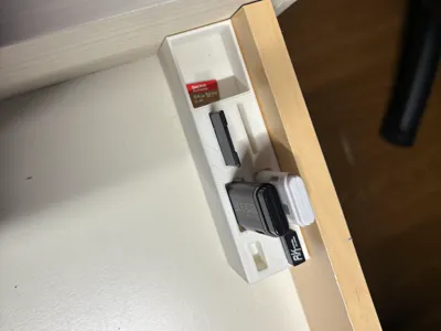 Usb Drive, SD card, Receiver Holder + Screw Holder