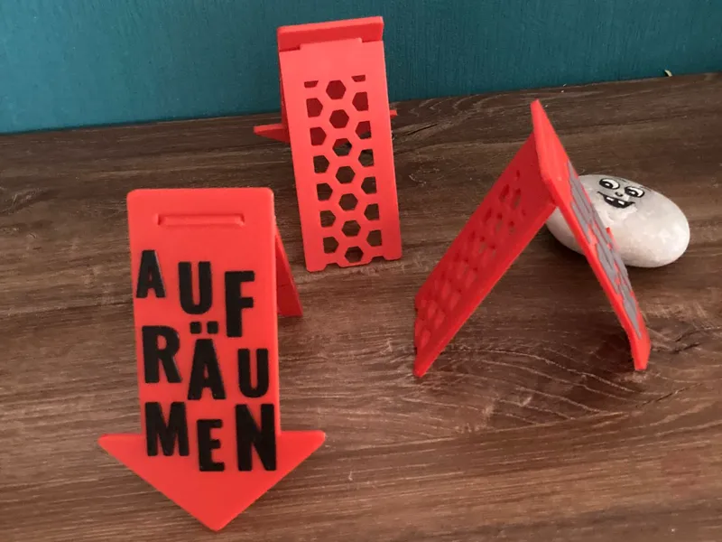Clean Up Marker Aufräumschild