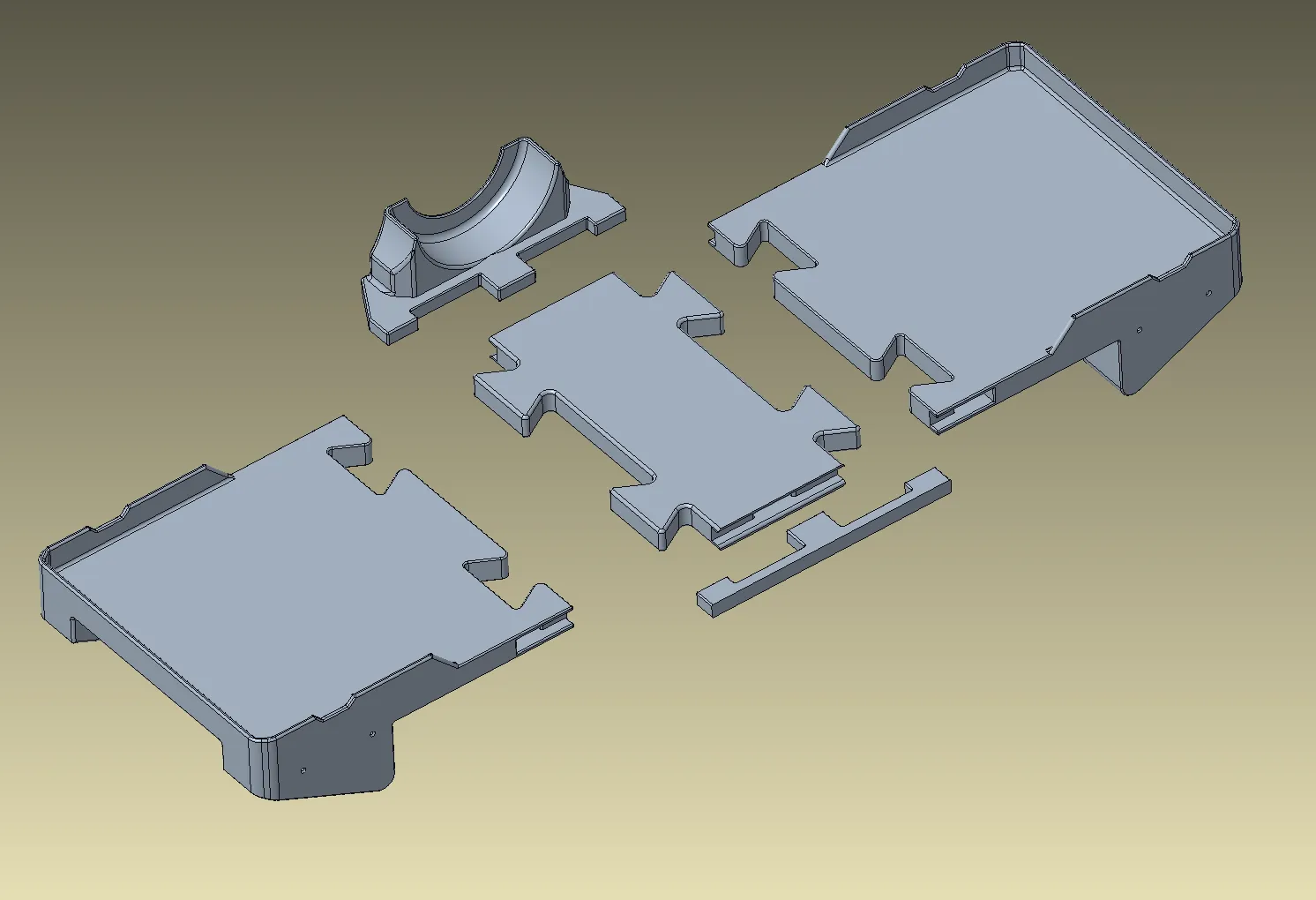 Robust H2D AMS Side-Stack W/ Smoke Detector Mount - Free 3D Print