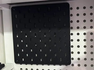 IKEA pegboard adapter for 25mm pitch (center distance) and 10mm diameter holes