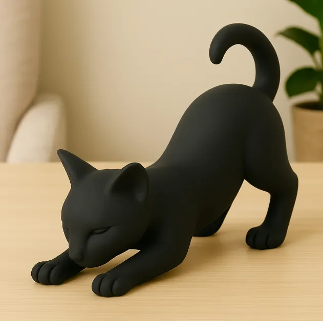 Modern Sleek Black Cat Hunting
