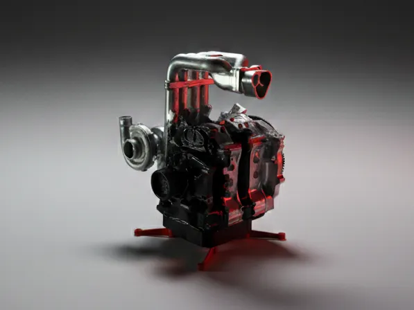 SIMPLE 1/8 Mazda RX-7 13B REW Engine