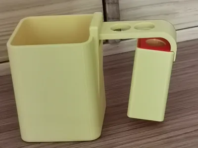 Electric Toothbrush and Cup Holder