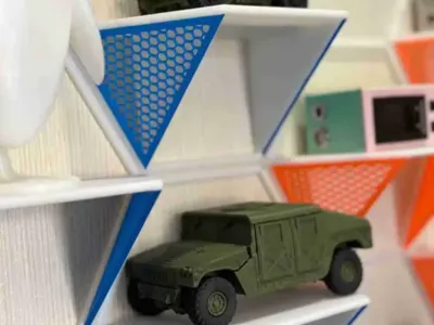 Figure Display Stand - Sturdy Frame, Wall Mountable, Freely Combinable, Complete Set, A Collector's Dream Display