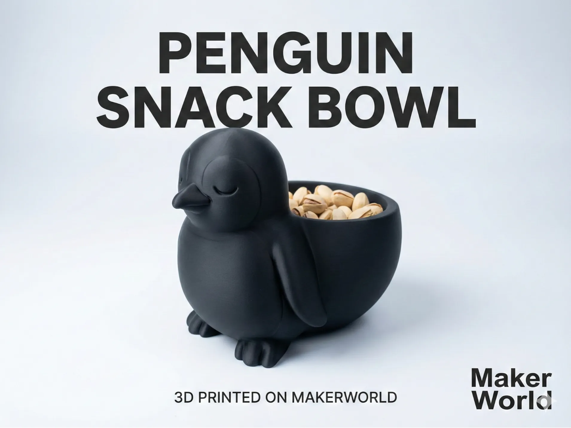Penguin bowl - pistachio bowl.