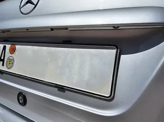 EU licence plate holder for Mercedes-Benz trunk