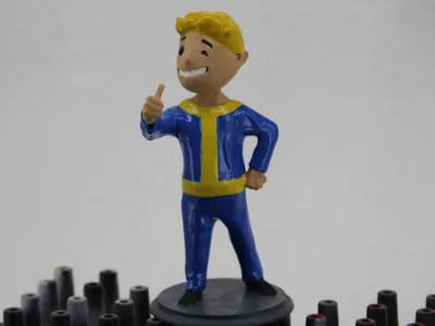 Fallout Vault Boy Thumbs up mini figure!