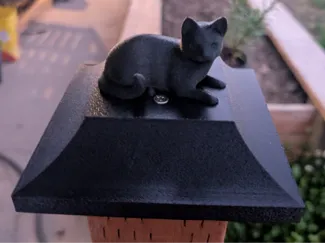 Cat Fence Post Cap