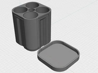 120mm Film Container (4 Rolls, 4x LR44 Battery)