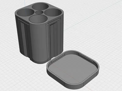 120mm Film Container (4 Rolls, 4x LR44 Battery)