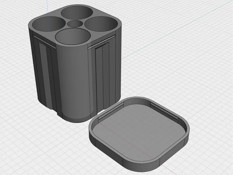 120mm Film Container (4 Rolls, 4x LR44 Battery)