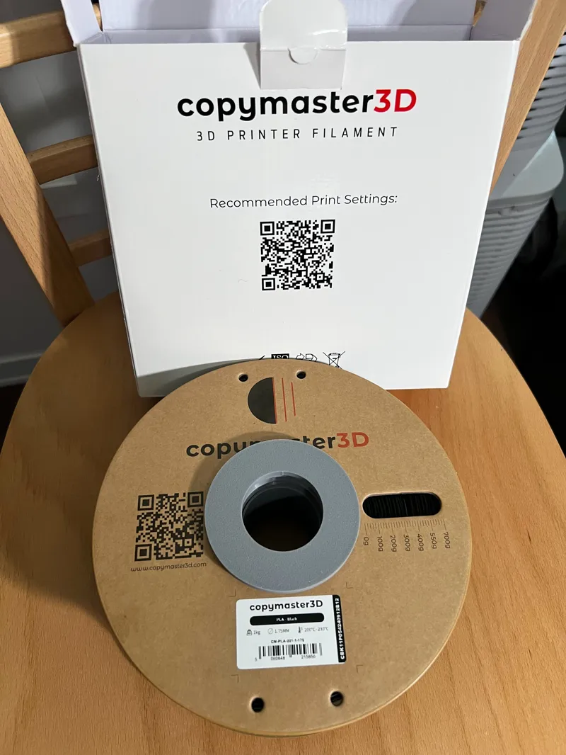 Copymaster 3D cardboard spool insert