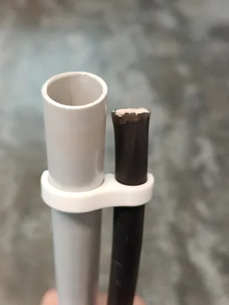 PVC pipe clip