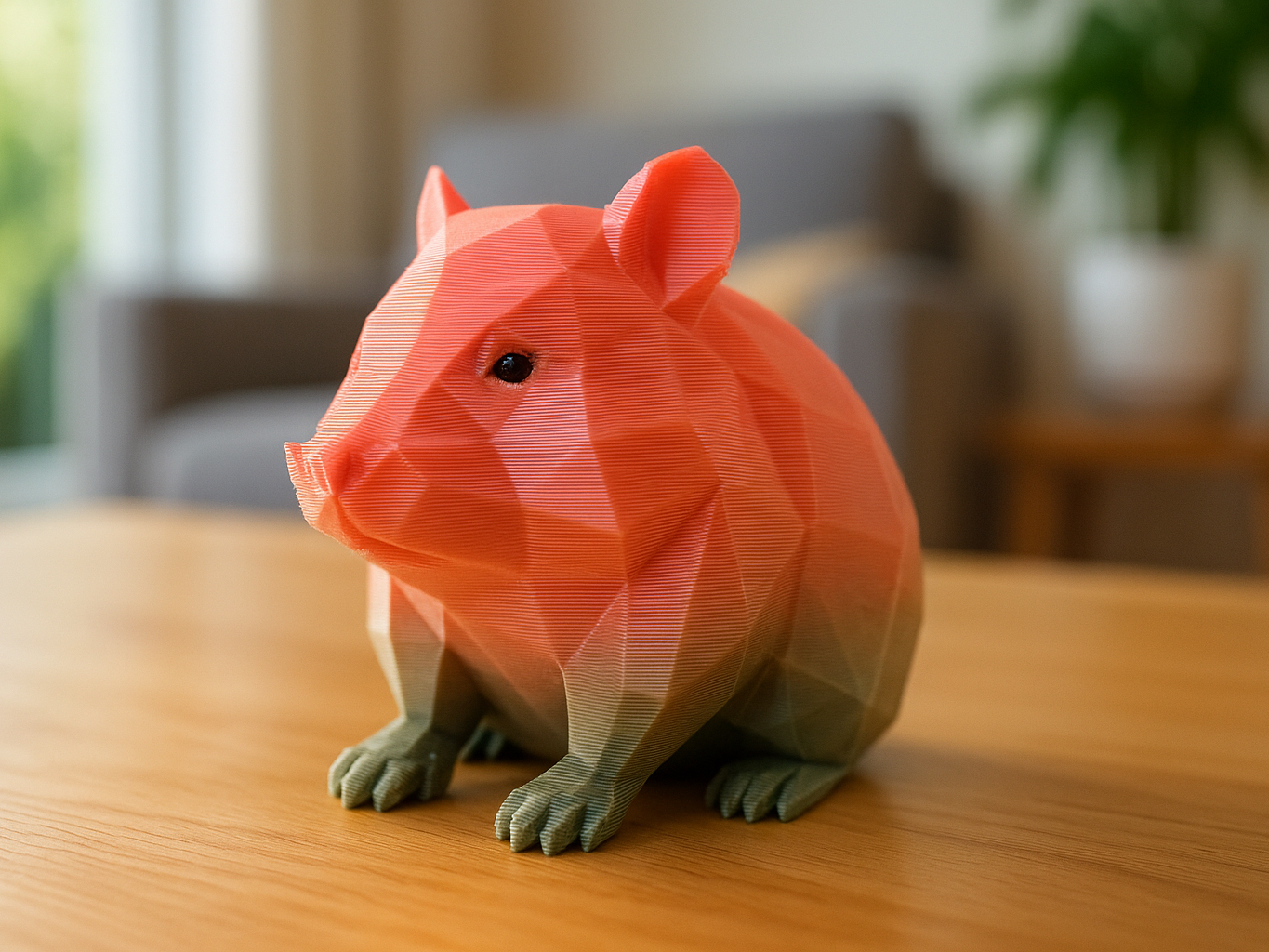 Düşük çokgen hamster