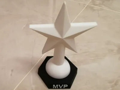 A stunning five-pointed star trophy