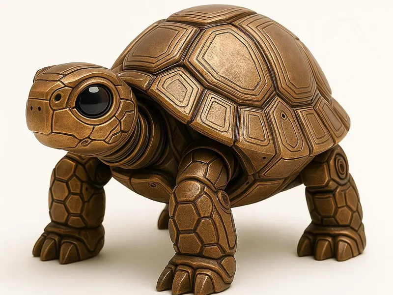 Tortuga Futurista creada con IA