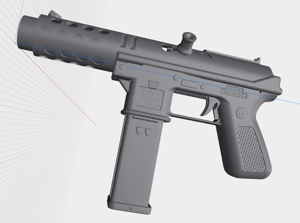 Spring Operated Launcher Tec-9 Disc Launcher—Spring-Powered Trigger Reset + Independent Ejection ...
