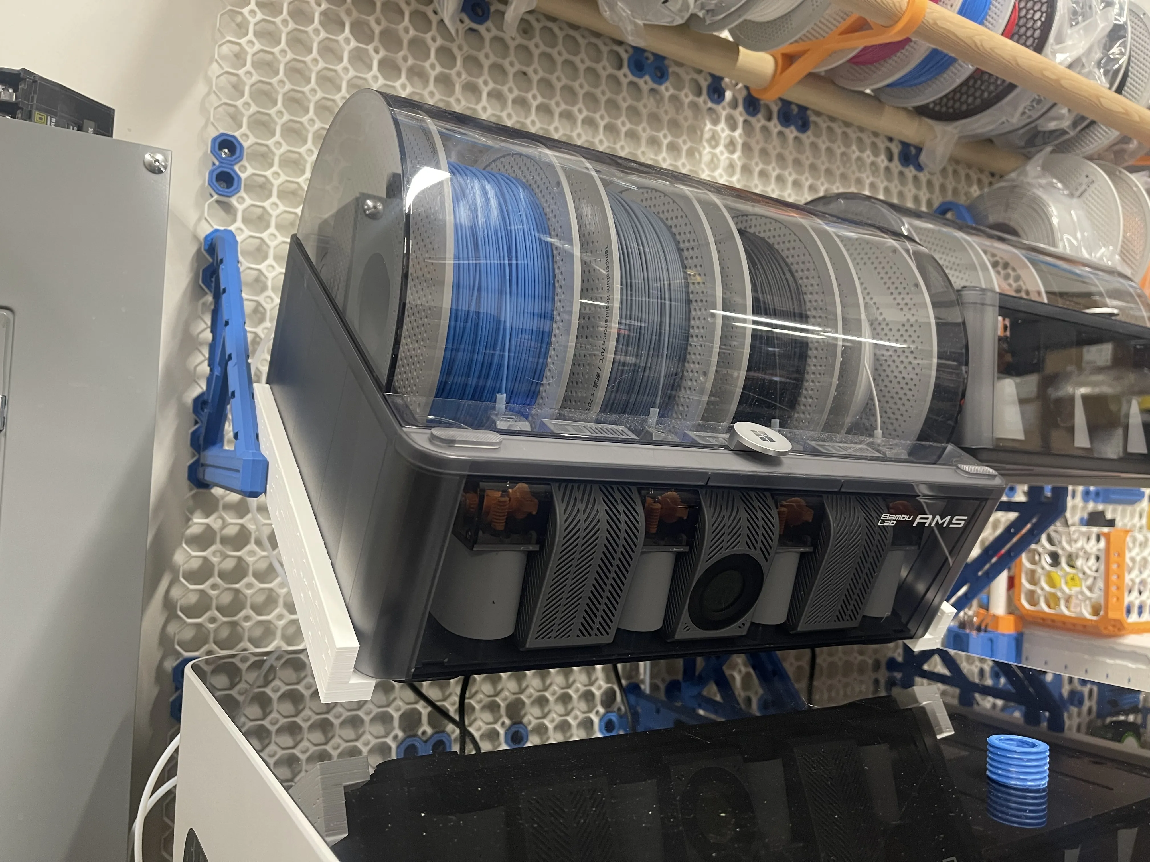 AMS HT Multiboard Tilting Shelf - Free 3D Print Model - MakerWorld