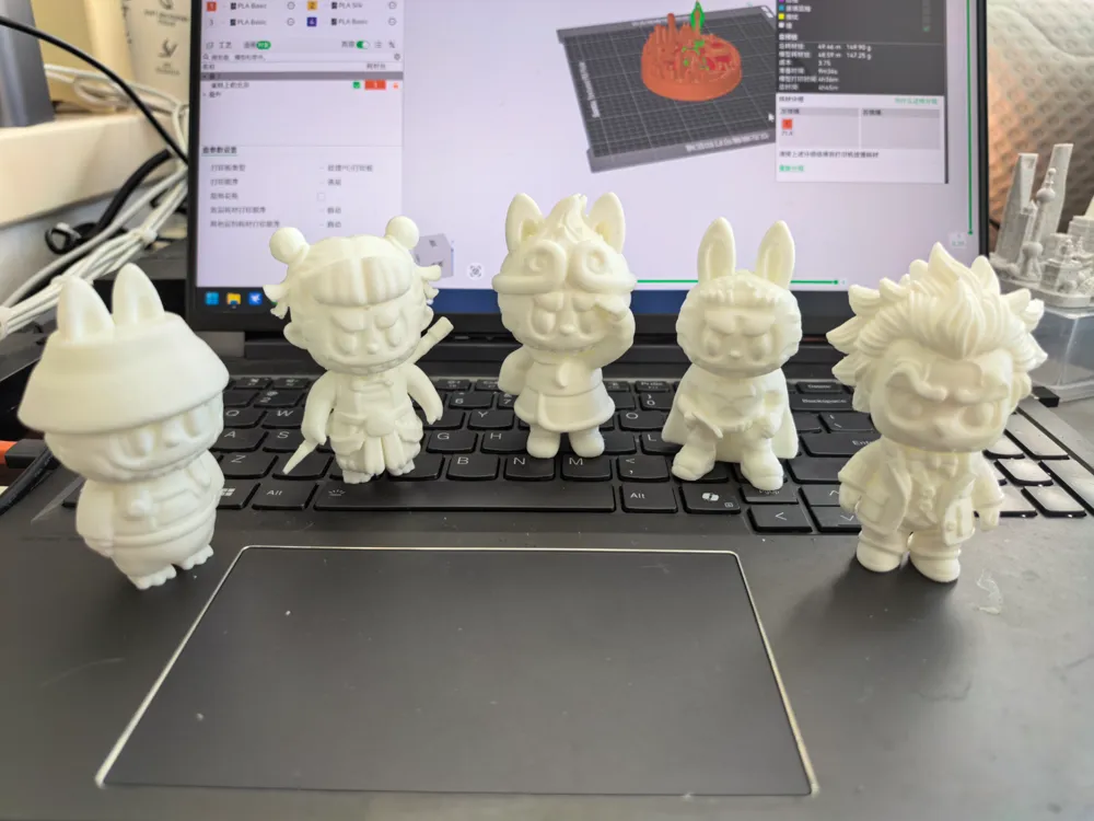 Labubu series figurine Part 2 by 一枣 MakerWorld: Download Free 3D Models