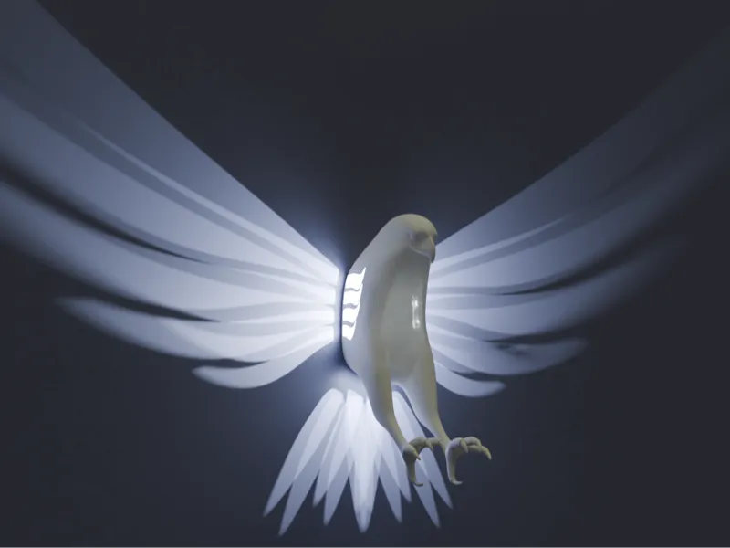 Beautiful Hawk with Light Wings