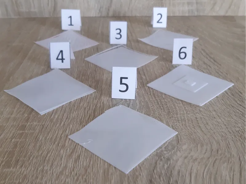 Modèles de test à une couche et à sept couches