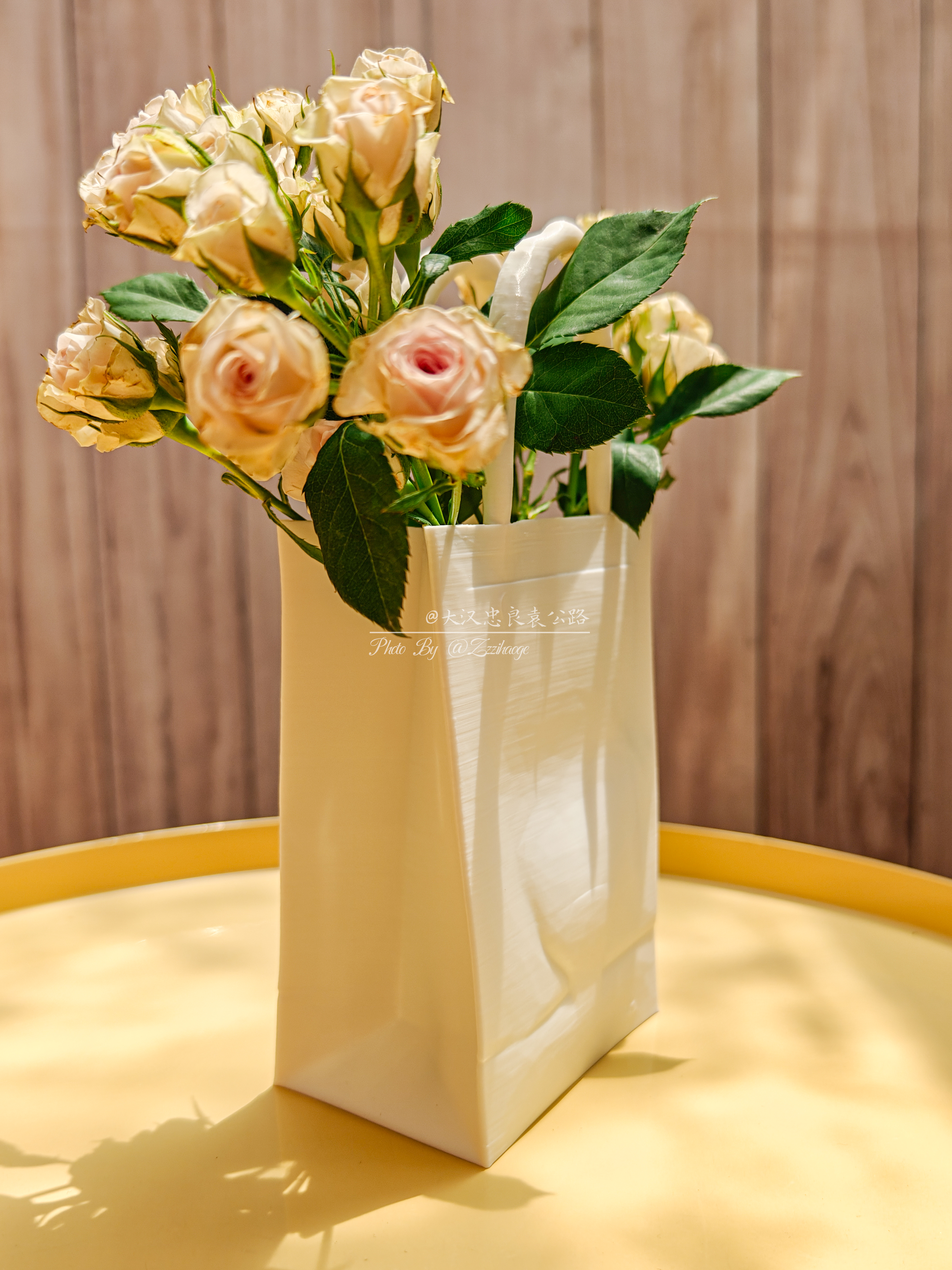 Paper Bag Vase—A unique paper bag vase that holds water! - Free 3D