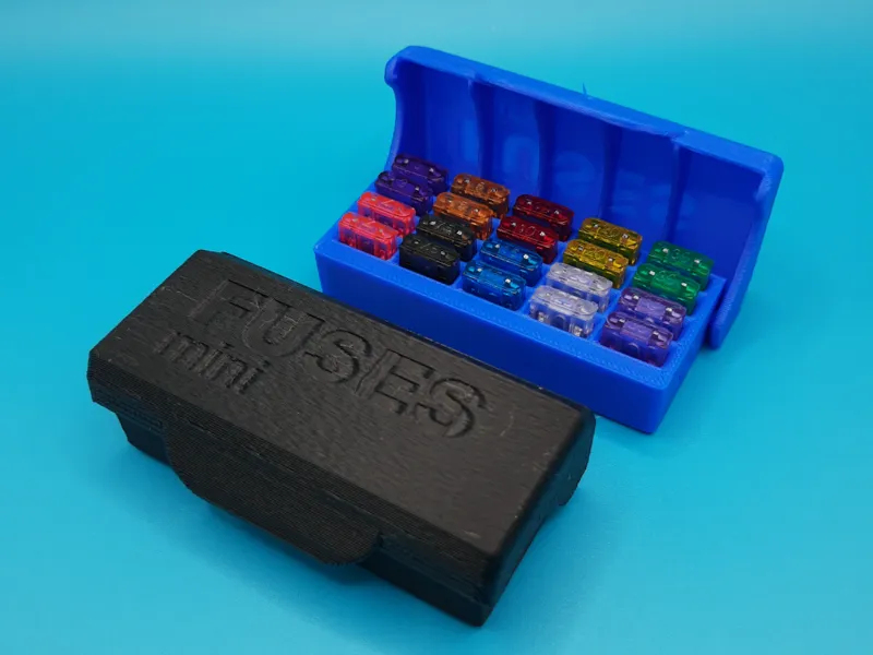 CAR FUSE BOX for mini fuses (print in place)