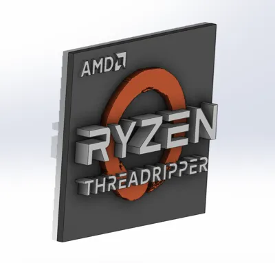Threadripper Pro Sticker AMD Ryzen Threadripper Logo (Sticker) by Amal_1079 MakerWorld: Download ...