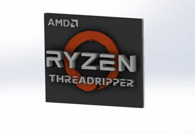 Threadripper Pro Sticker AMD Ryzen Threadripper Logo (Sticker) by Amal_1079 MakerWorld: Download ...