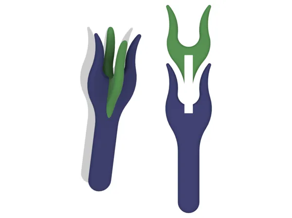 Fourche à tresser double (lucet)