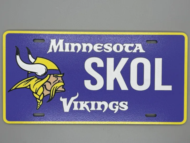 Minnesota Vikings Fan License Plate