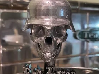 The Red Baron skull bust