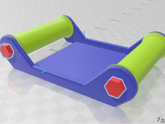 Filament spool roller base