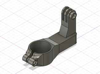 Action cam bike handlebar mount