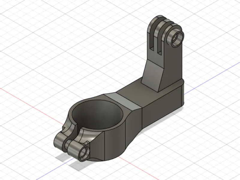 Action cam bike handlebar mount