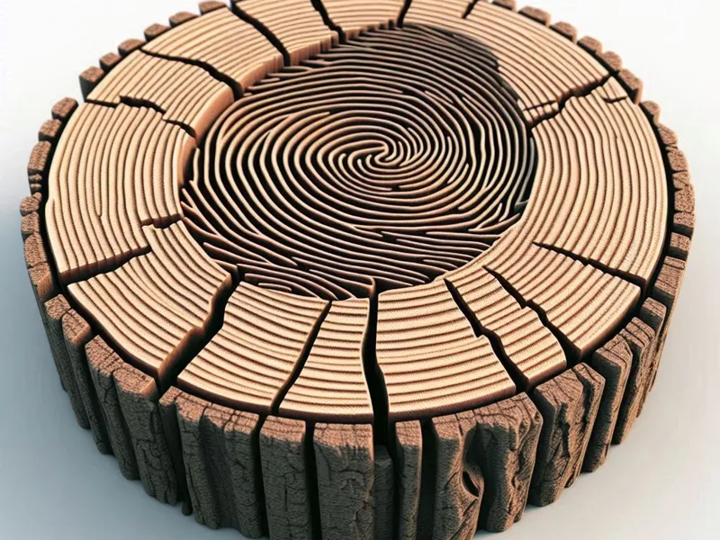 Fingerprint Tree Stump Stand  Symbolic