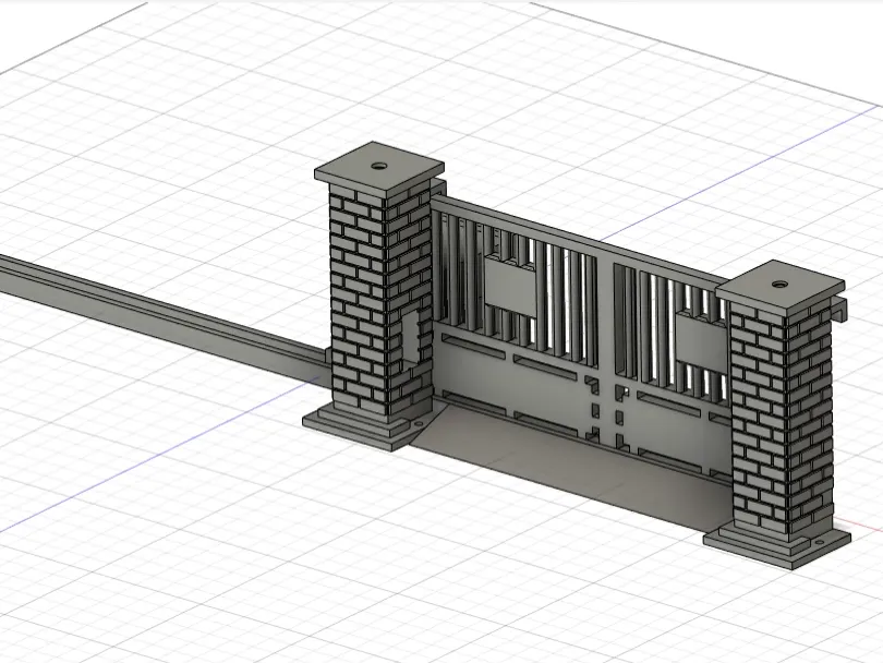 3D Model of an Automatic Gate by LucaUsai MakerWorld: Download Free 3D ...