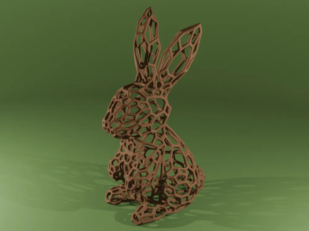 Easter bunny Voronoi - Free 3D Print Model - MakerWorld