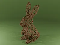 Lapin de Pâques façon Voronoi — photo 1