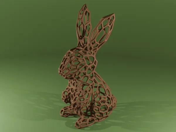 Lapin de Pâques façon Voronoi