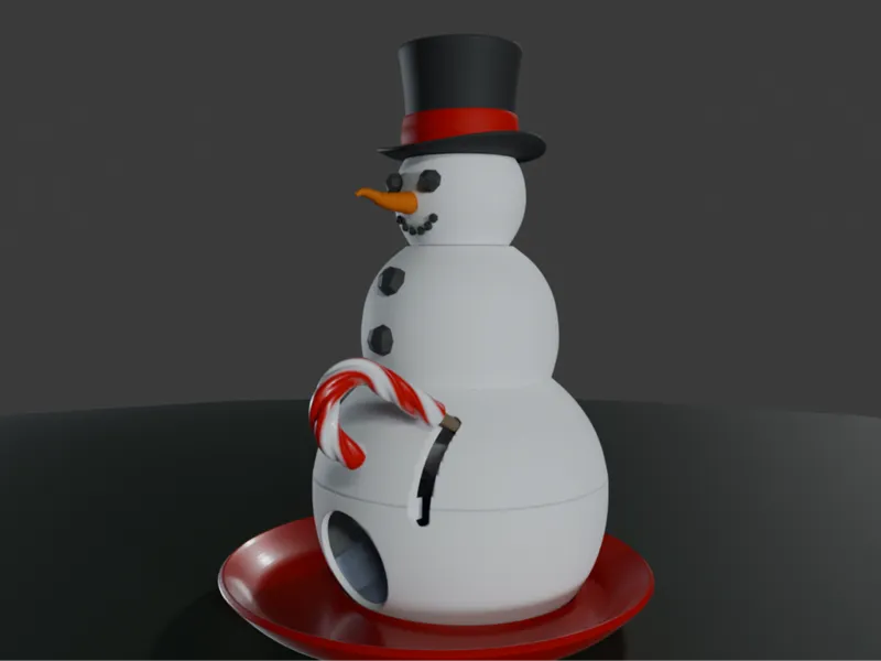Snowman Candy Dispenser