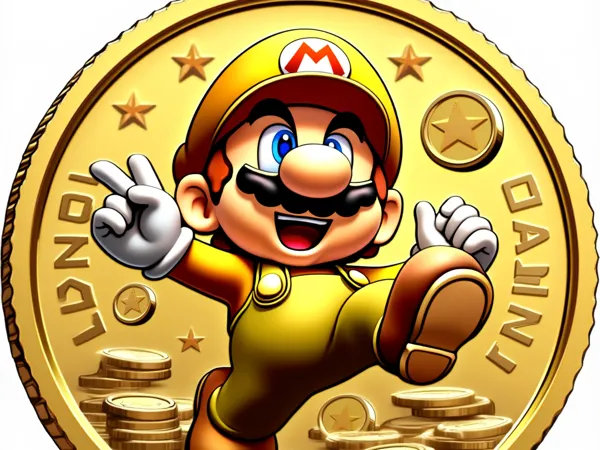 Pièces Super Mario — médailles or et argent