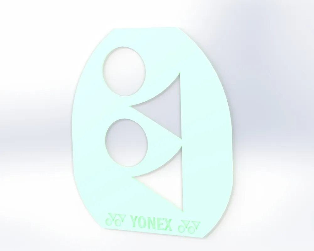 Stencil Racket Yonex Badminton Racket Stencil - Free 3D Print Model - MakerWorld