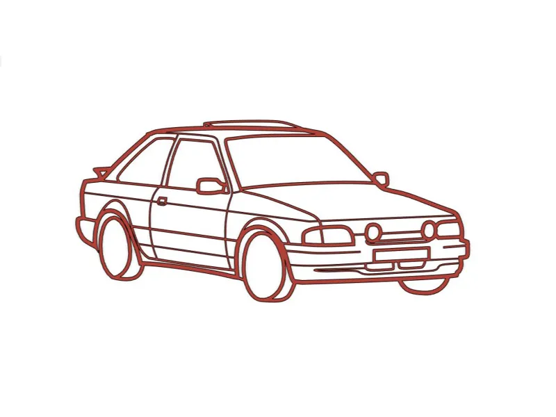 Décoration murale Ford Escort XR3I