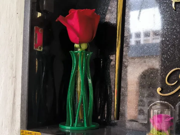 tubo de ensayo florero