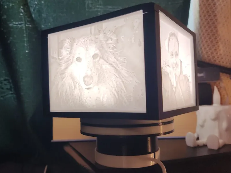 Lithophane box (10x7,5 cm) for 2835 SMD Led Chip