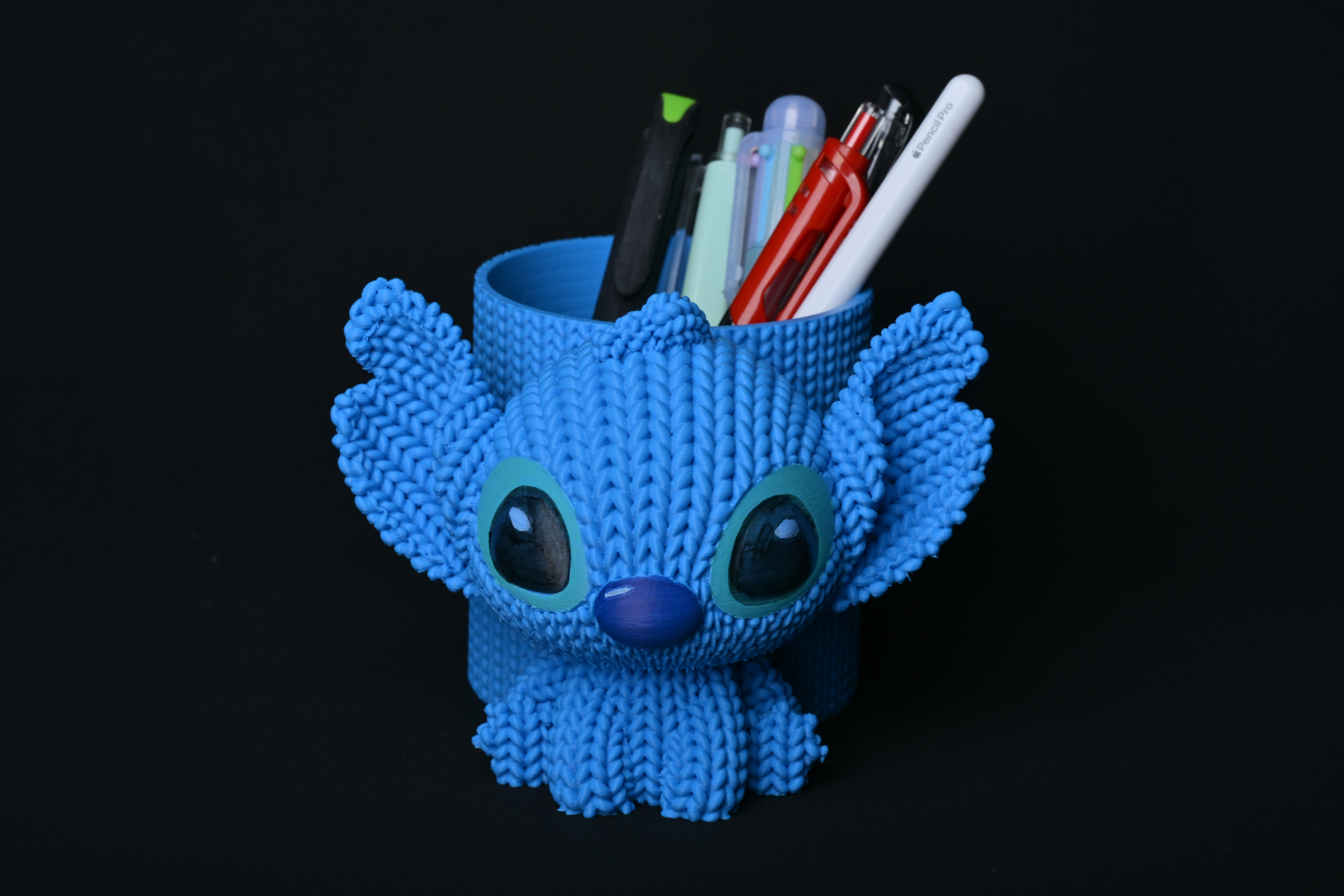 ディズニー スティッチ ペン立て ペンスタンド ディズニー スティッチ ペン立て ペンスタンド 3Dプリント 編みぐるみ