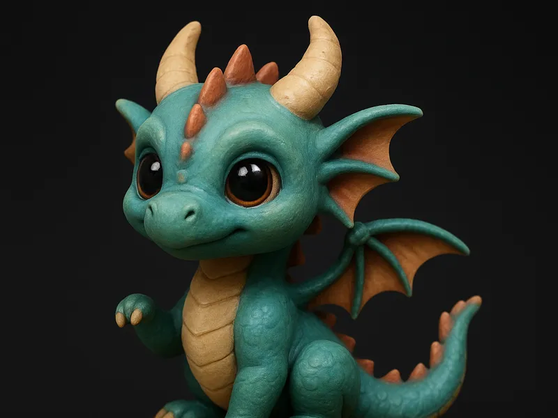 Cute mini dragon miniature figure