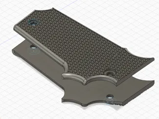 Crosse NOIRE pour pistolet Unique 22lr D : D1, D2,