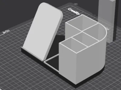 Desk organizer with phone holder